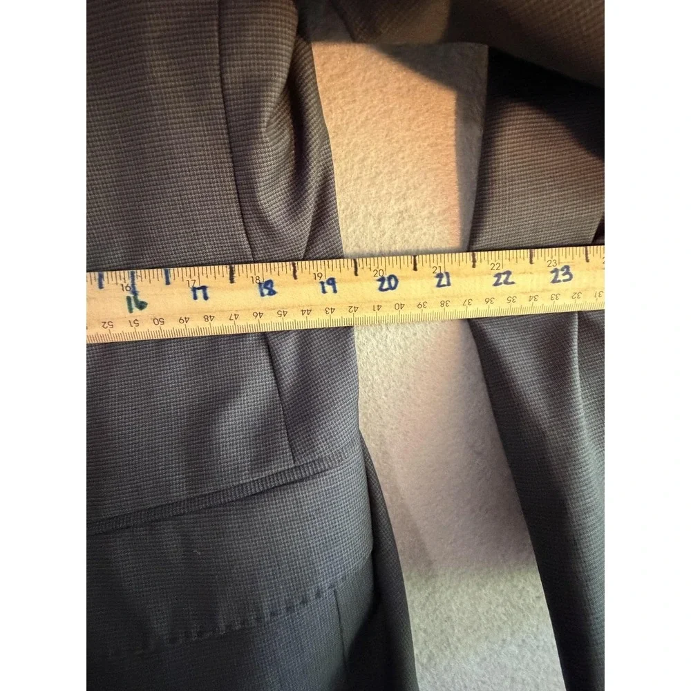 Hugo Boss Suit Mens 42 38x31 Gray Super 100 Wool 2 Piece Jacket Pants FLAWS